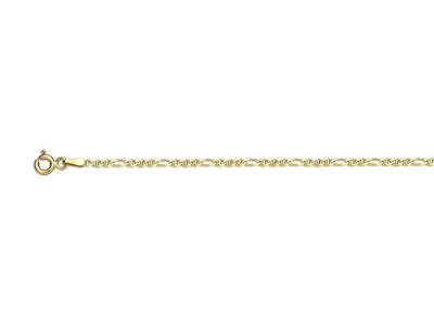 Catena Forçat Marine Alternata 13, 1,8 Mm, 45 Cm, Oro Giallo 18 Ct.