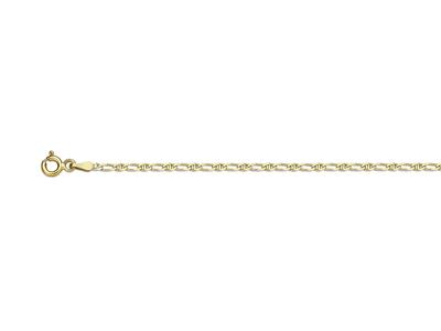 Catena A Maglia Forat Marine Alternate 11, 1,80 Mm, 55 Cm, Oro Giallo 18 Kt