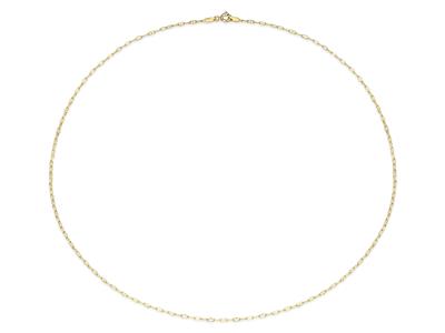 Catena Forçat Marine A Maglia Cava 1,70 Mm, 45 Cm, Oro Giallo 18 Ct. - Immagine Standard - 2