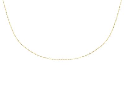 Catena Maglia Forat Marine Cava 1,70 Mm, 40 Cm, Oro Giallo 18k