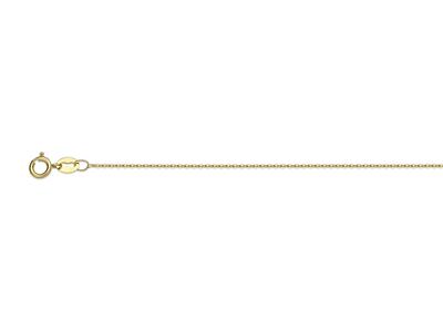 Catena A Maglie Forat Effetto Specchio 0,80 Mm, 45 Cm, Oro Giallo 18k