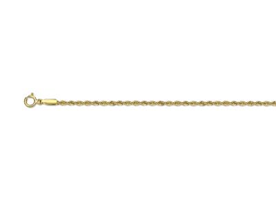 Catena, Corda Cava 1,7 Mm, 42 Cm, Oro Giallo 18 Carati - Immagine Standard - 1