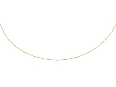 Catena Gourmette Fantasia 1,10 Mm, 45 Cm, Oro Giallo 18 Kt