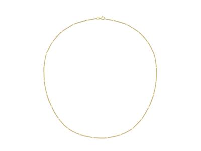 Catena Gourmette Fantasia 1,10 Mm, 45 Cm, Oro Giallo 18 Kt - Immagine Standard - 2