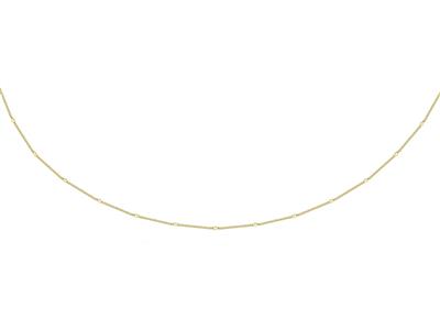Catena Maglia Gourmette Fantasia 1,10 Mm, 42 Cm, Oro Giallo 18k