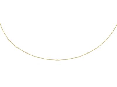 Catena, Catena A Cordoncino Da 1,10 Mm, 42 Cm, Oro Giallo 18 Carati