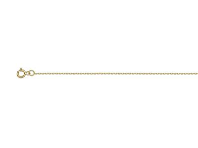 Catena A Maglie For\at Diamantata 0,85 Mm, 40 Cm, Oro Giallo 18 Kt - Immagine Standard - 1