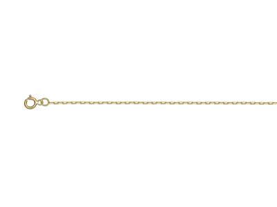 Catena Forçat Taglio Diamante 0,95 Mm, 40 Cm, Oro Giallo 18 Ct.