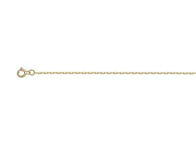 Catena Forçat Taglio Diamante 0,95 Mm, 40 Cm, Oro Giallo 18 Ct. - Immagine Standard - 1