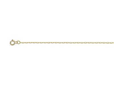 Catena Forçat Taglio Diamante 0,95 Mm, 42 Cm, Oro Giallo 18 Ct. - Immagine Standard - 1