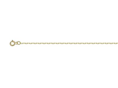 Catena Forçat Taglio Diamante Chiaro 1,35 Mm, 45 Cm, Oro Giallo 18 Ct. - Immagine Standard - 1