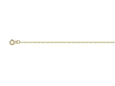 Catena Forçat Taglio Diamante Chiaro 1,35 Mm, 60 Cm, Oro Giallo 18 Ct. - Immagine Standard - 1