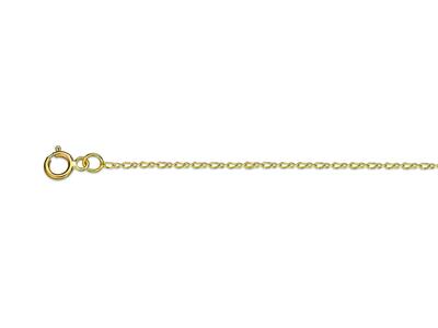 Catena A Maglia Di Palma 1 Filo, 0,96 Mm, 40 Cm, Oro Giallo 18k