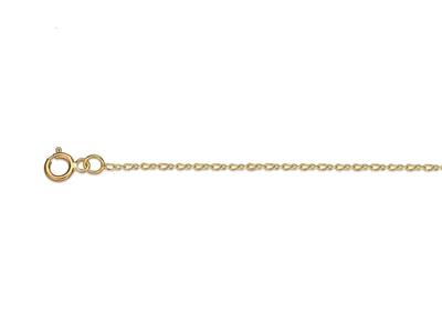 Catena A Maglia Di Palma 1 Filo, 0,96 Mm, 45 Cm, Oro Giallo 18k