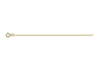 Catena Maglia Marine Battue 1,10 Mm, Oro Giallo 18k, 45 Cm