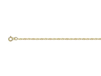 Cavigliera Singapore 1,1 Mm, 25 Cm, Oro Giallo 18 Carati - Immagine Standard - 1