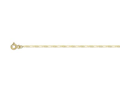 Catena, Maglia Alternata 1/3 Ultra Piatta, 1,6 Mm, 40 Cm, Oro Giallo 18 Ct. - Immagine Standard - 1