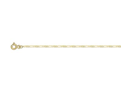 Catena, Maglia Alternata 13 Ultra Piatta, 1,6 Mm, 50 Cm, Oro Giallo 18 Ct.