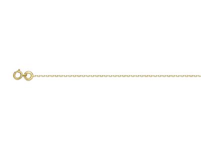 Catena Forçat Taglio Diamante 0,9 Mm, 40 Cm, Oro Giallo 18 Ct. - Immagine Standard - 1