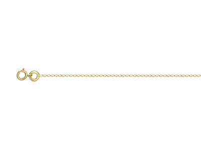Catena A Maglie Gourmette Cheval 0,80 Mm, 45 Cm, Oro Giallo 18k