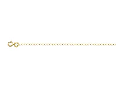 Catena A Maglie Gourmette Cheval 1,05 Mm, 40 Cm, Oro Giallo 18 Kt