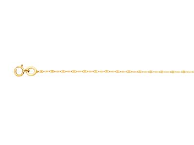 Catena Per Cavigliera, 1,1 Mm, 25 Cm, Oro Giallo 18 Carati