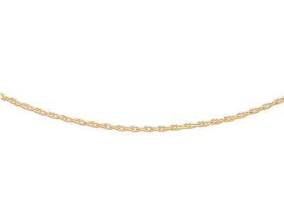 Catena Cava Ritorta 2,3 Mm, 70 Cm, Oro Giallo 18 Ct.