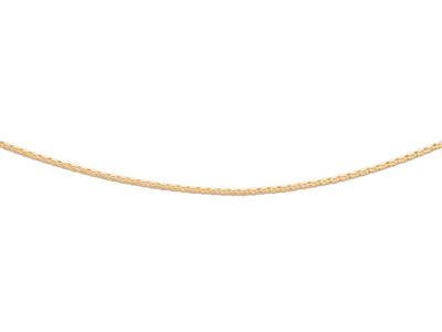 Catena A Maglia Jaseron Cava Sfaccettata 1,90 Mm, 70 Cm, Oro Giallo 18carati