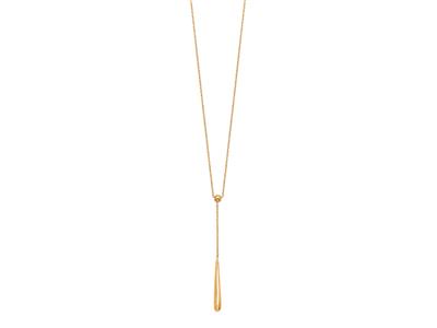 Collana Goccia Su Catena, 43 Cm, Oro Giallo 18 Carati - Immagine Standard - 1