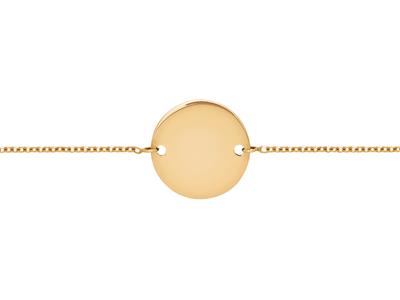 Bracciale Pastiglia Forata 14 MM Sucatena, 17-19 Cm, Oro Giallo 18 Ca Rati - Immagine Standard - 1