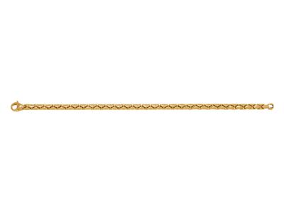 Bracciale Cobra 5 Mm, 19,5 Cm, Oro Giallo 18 Carati