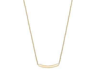 Collana Piastra Curva, 40-42 Cm, Oro Giallo 18 Carati - Immagine Standard - 1