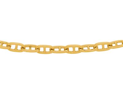Collana Marina Massive 5,30 Mm, 55 Cm, Oro Giallo 18 Carati - Immagine Standard - 1