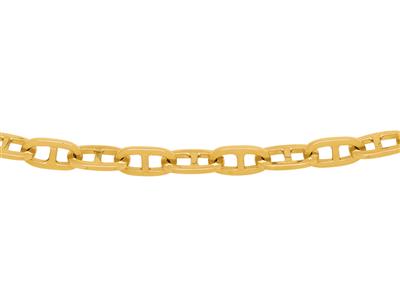 Collana Marine Massive 5,30 Mm, 55 Cm, Oro Giallo 18 Ct.