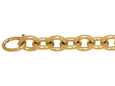 Bracciale Forçat A Tubo Rotondo 6 X 16 Mm, 20 Cm, Oro Giallo 18 Carati - Immagine Standard - 2