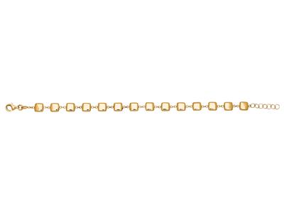 Bracciali Cubetti 6 Mm, 16,51,5 Cm, Oro Giallo 18 Carati