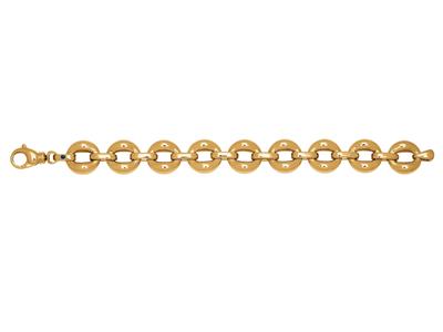 Bracciale Cerchi Volume 16 Mm, 19 Cm, Oro Giallo 18 Carati - Immagine Standard - 1