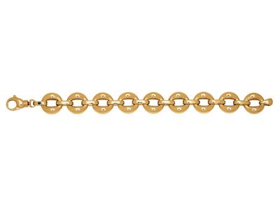 Bracciale Cerchi Volume 16 Mm, 20 Cm, Oro Giallo 18 Carati - Immagine Standard - 1