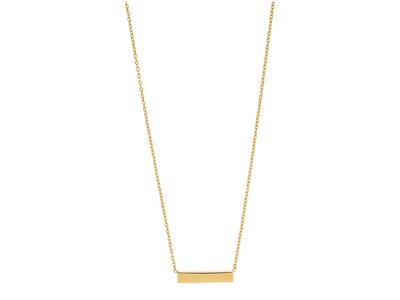 Collana A Catena Rotonda Forat, Motivo A Barra Da 15 Mm, 40-42 Cm, Oro Giallo 18 Carati