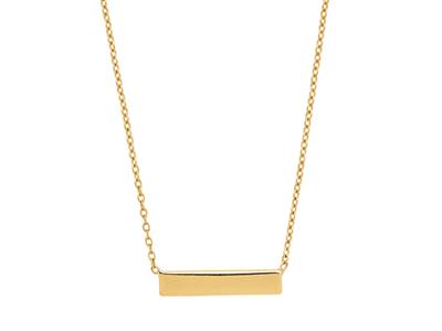 Collana A Catena Rotonda For\at, Motivo A Barra Da 15 Mm, 40-42 Cm, Oro Giallo 18 Carati - Immagine Standard - 2