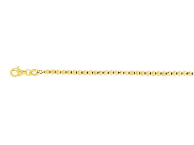 Collana A Sfere 2,50 Mm, 45 Cm, Oro Giallo 18 Carati - Immagine Standard - 1