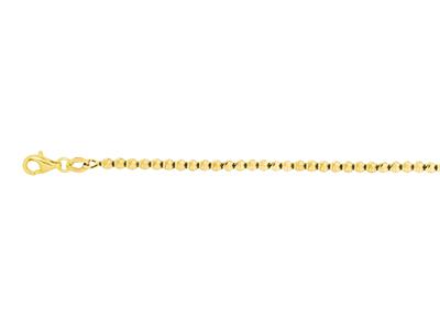 Collana A Sfere 2,50 Mm, 45 Cm, Oro Giallo 18 Carati