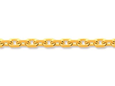 Catena A Maglie For\at Diamantata 1,80 Mm, 42 Cm, Oro Giallo 18 Kt - Immagine Standard - 2