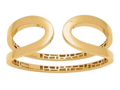 Bracciale Jonc Con Apertura A Fibbia 25 Mm, 54 X 40 Mm, Oro Giallo 18 Carati