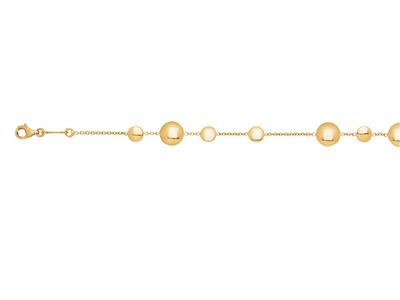 Bracciale A Pastiglie Casuali, 16,50-18 Cm, Oro Giallo 18 Carati - Immagine Standard - 2