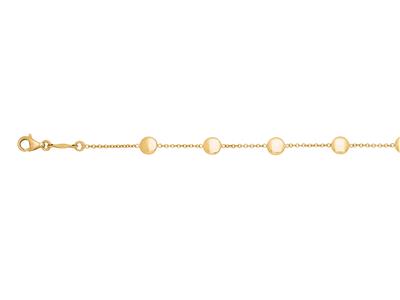 Bracciale A Pastiglie In Linea, 16,50-18 Cm, Oro Giallo 18 Carati - Immagine Standard - 2