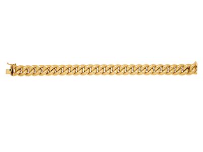 Bracciale A Maglia Gourmette 11,5 Mm, 19 Cm, Oro Giallo 18 Kt