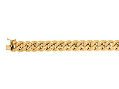Bracciale A Maglia Gourmette 11,5 Mm, 19 Cm, Oro Giallo 18 Kt - Immagine Standard - 2