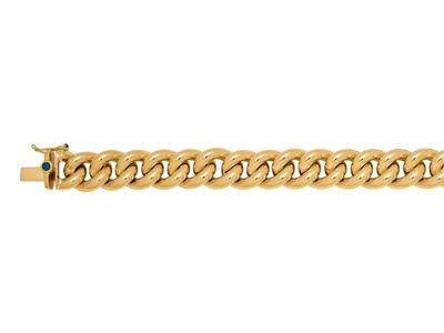Bracciale A Maglia Gourmette 10 Mm,19 Cm, Oro Giallo 18 Carati - Immagine Standard - 2