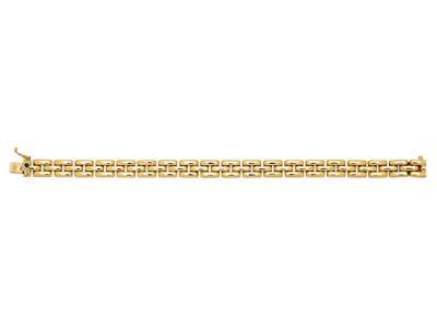 Bracciale Chicchi Di Riso 7,5 Mm, 3 File, 17 Cm, Oro Giallo 18 Ct.